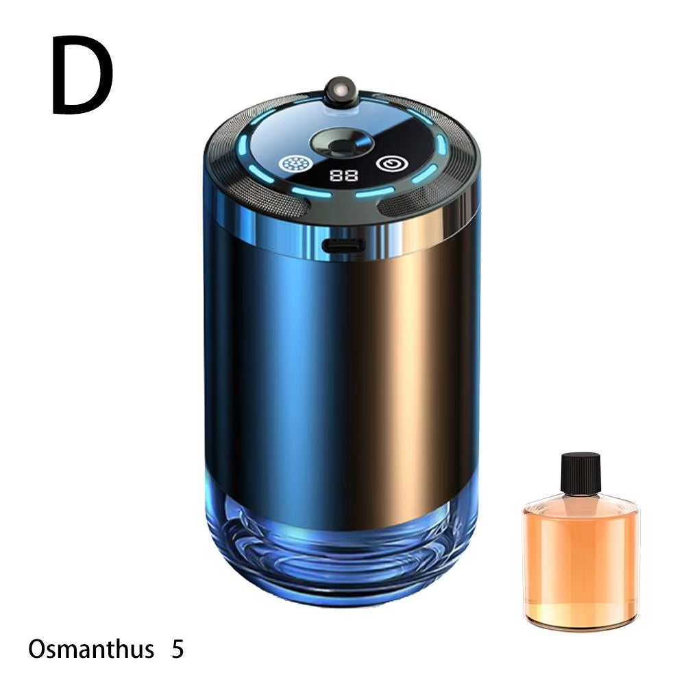 Car Fragrance Humidifier 5 Modes Scent Air Car Odor Eliminator Long Lasting Universal Car Diffuser with Digital Display