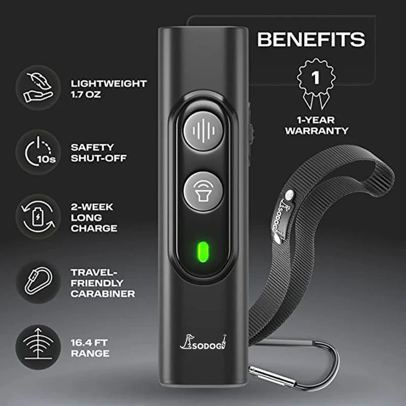 Ultrasonic Pet Dog Repeller anti Barking Stop Bark Training Device High Power Dog Training Repellents with USB Rechargeable