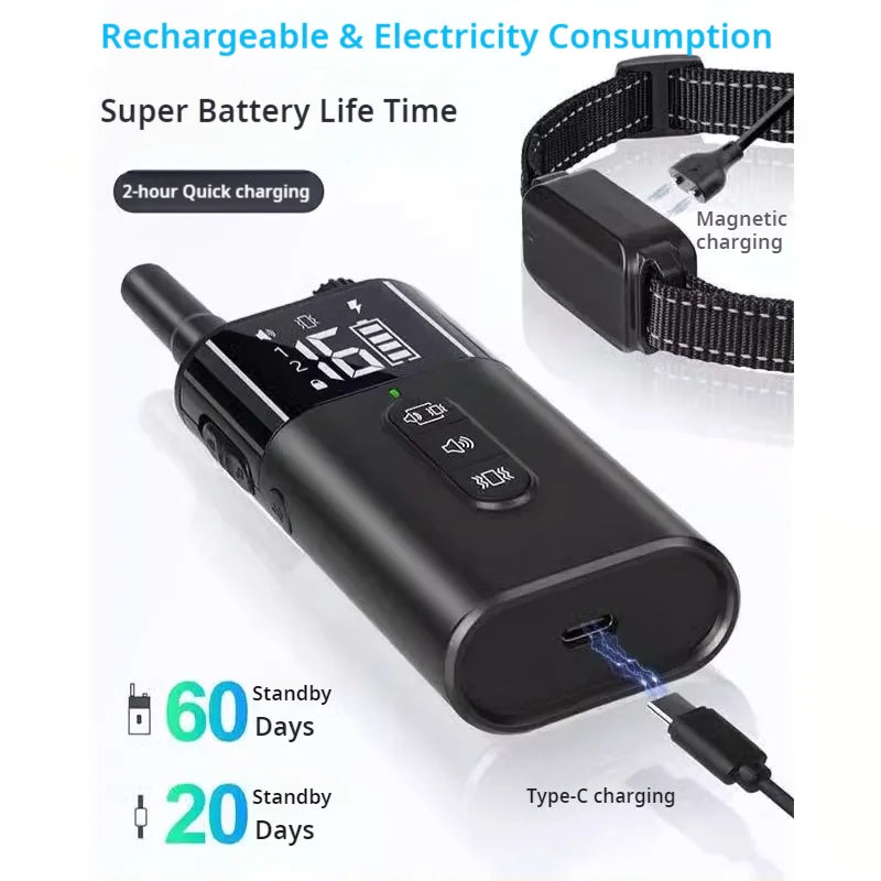 Dog Training Collar Dog Shock Collar with Remote 2600FT Electric Dog Training Collar with 3 Training Modes 16 Level Adjustable S