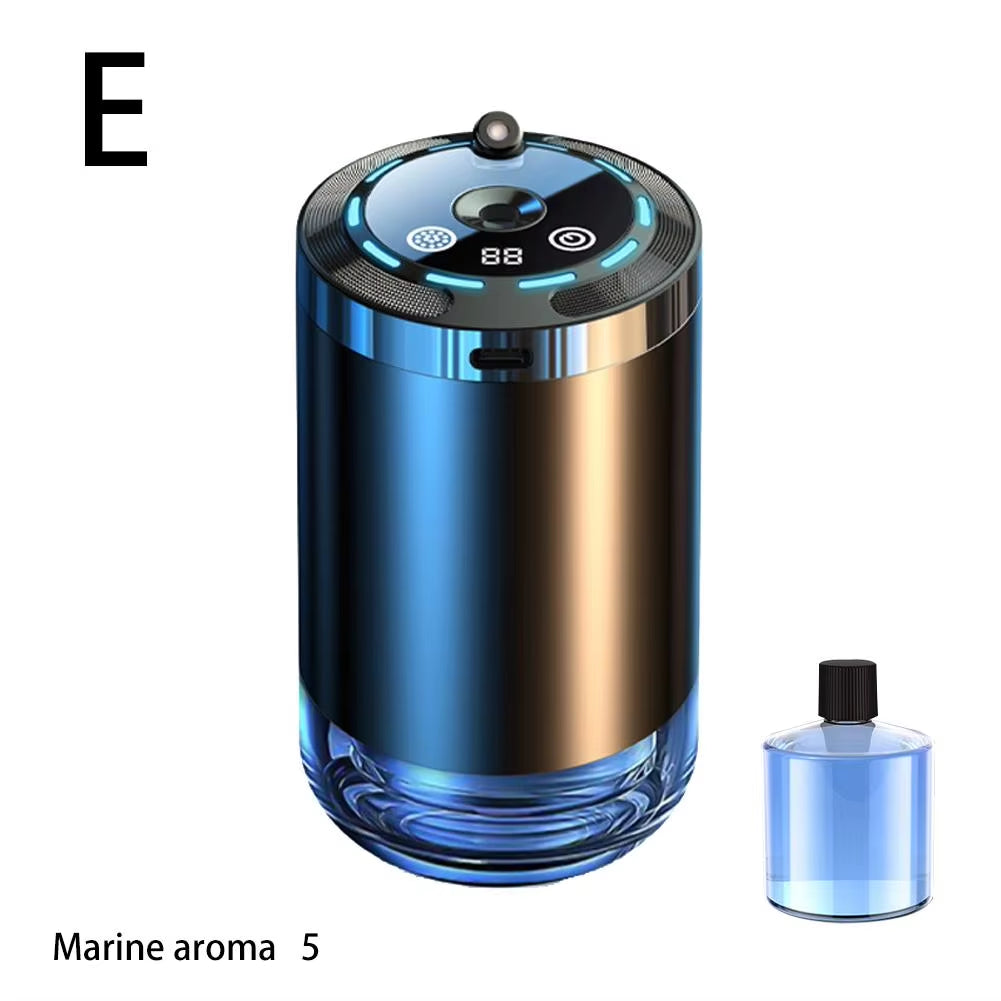 Car Fragrance Humidifier 5 Modes Scent Air Car Odor Eliminator Long Lasting Universal Car Diffuser with Digital Display