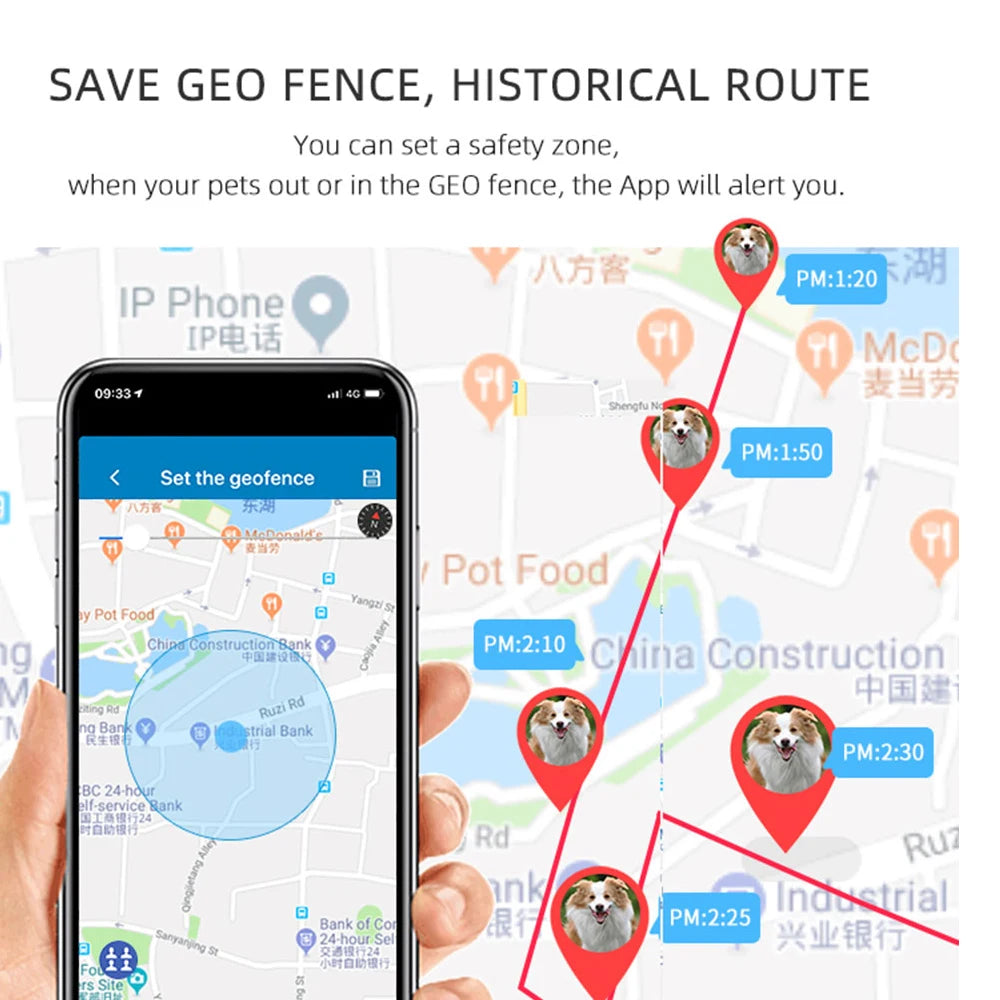 2G GSM GPS Tracker Pet TK911 GPS Locator Mini GPS Pets Tracker 2G GSM Best Dog GPS Tracker with Free APP Waterproof IP67