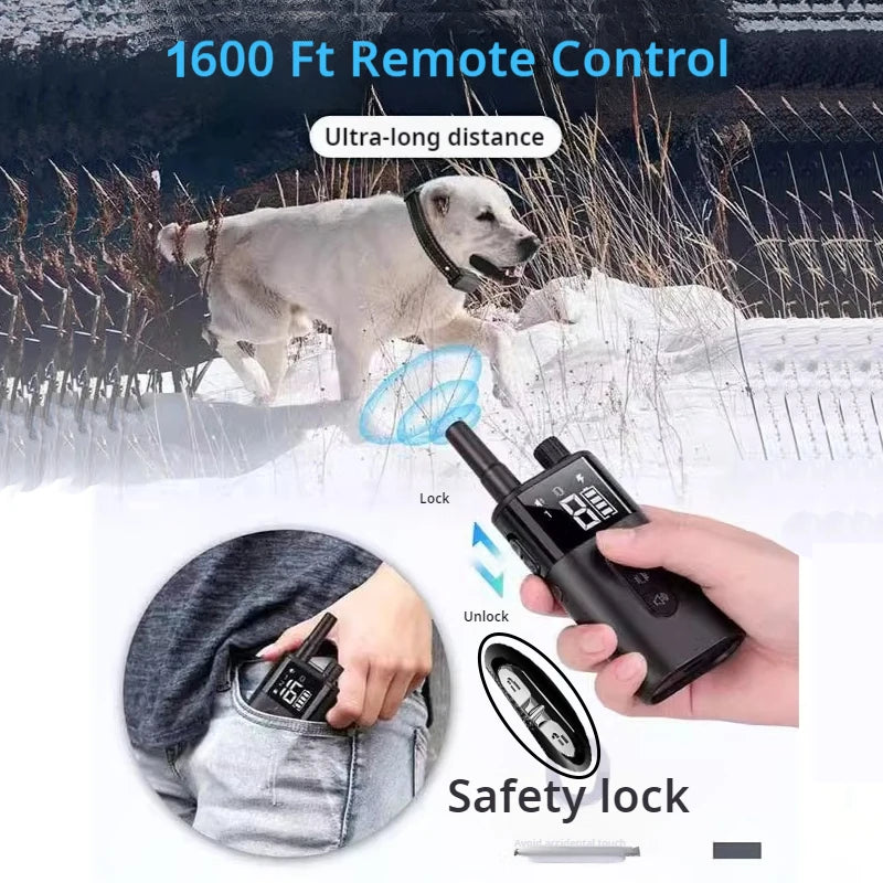 Dog Training Collar Dog Shock Collar with Remote 2600FT Electric Dog Training Collar with 3 Training Modes 16 Level Adjustable S