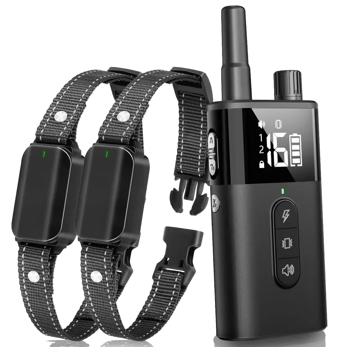 Dog Training Collar Dog Shock Collar with Remote 2600FT Electric Dog Training Collar with 3 Training Modes 16 Level Adjustable S