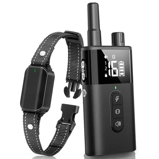 Dog Training Collar Dog Shock Collar with Remote 2600FT Electric Dog Training Collar with 3 Training Modes 16 Level Adjustable S