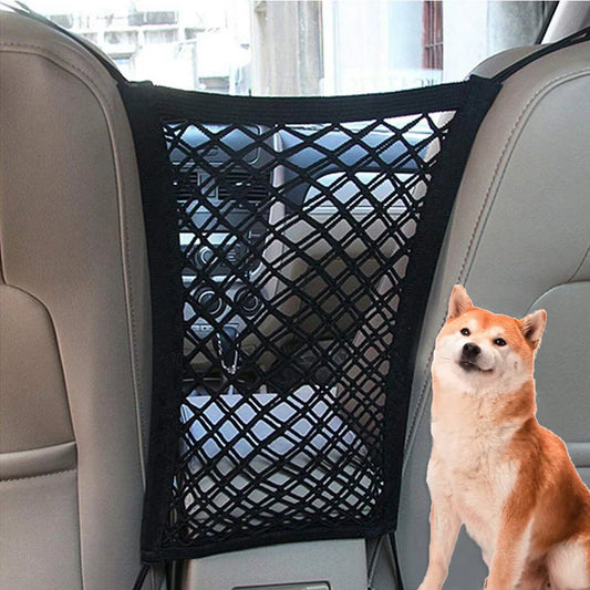1PC Pet Vehicular Isolation Net Pet Dog Car Seat Cover Portable On-Board Protective Net Car Pet Safety Net Black