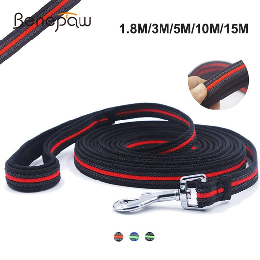 Sturdy Long Dog Training Leash Quality Non-Slip Design Comfortable Padded Handle Pet Lead 1.8M / 3M / 5M / 10M / 15M